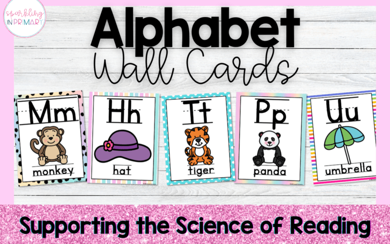 Alphabet wall posters for the classroom